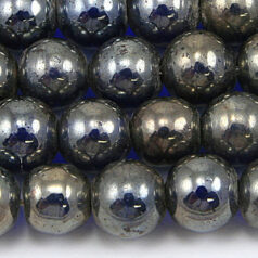 Beads, 10mm Round, Transparent Lustre, DARK SAPPHIRE
