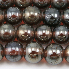 Beads, 10mm Round, Transparent Lustre, AMETHYST