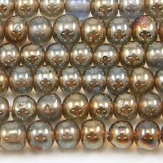 6mm Round Transparent Lustre - Light Blue