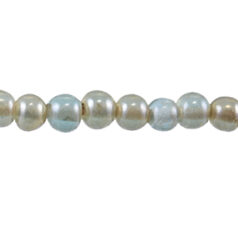 6mm Round Transparent Lustre - Turquoise