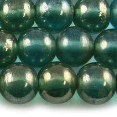 Beads, 12mm Round, Transparent Lustre, LIGHT SAPPHIRE