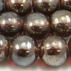 Beads, 12mm Round, Transparent Lustre, AMETHYST