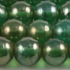 Beads, 12mm Round, Transparent Lustre, LIGHT GREEN AQUA