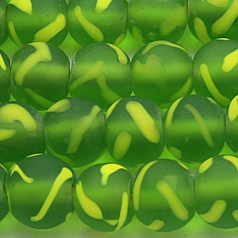 10mm Rnd. Trans. Matte Brushmark - Green