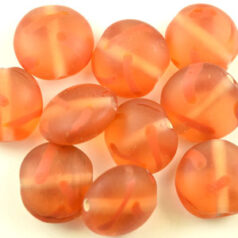 14mm Flat Disc Trans Matt Brushmark - Brown