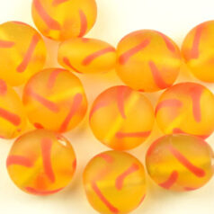 14mm Flat Disc Trans Matt Brushmark - Yellow