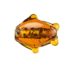 Glass Fish Silver Foil - Dark Brown