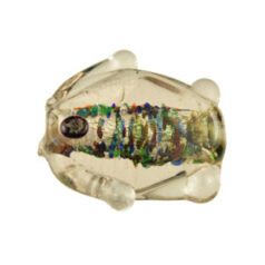 Glass Fish Silver Foil - Light Pink