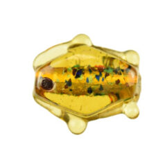 Glass Fish Silver Foil - Light Brown