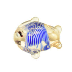 Beads, 19mmx15mm, Glass Fish Fancy, - Peach