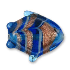 Beads, 18x17mm Fish,  TURQUOISE