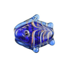 18x17mm Fish - Cobalt Blue