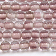 Beads, 6mm Round Colourlined, AMETHYST