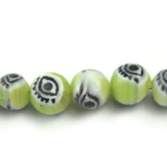 6mm Round Eye - Light Green
