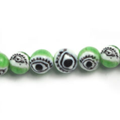 6mm Round Eye - Green