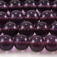 Beads 12mm Round Transparent, VIOLET