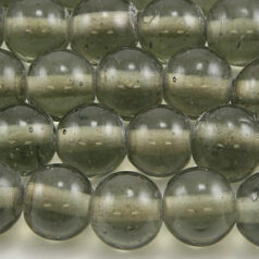 Beads, 10mm Round Transparent, GREY