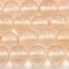 Beads, 10mm Round Transparent, ROSALINE