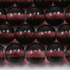 Beads, 10mm Round Transparent, AMETHYST
