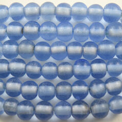 8mm Round Transparent - Sky Blue