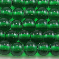 Beads, 8mm Round Transparent, EMERALD