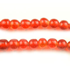 6mm Round Transparent - Red