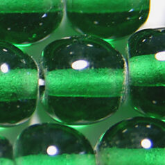 6mm Round Transparent - Green