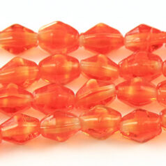 6x8mm Diamond Bicone - Orange