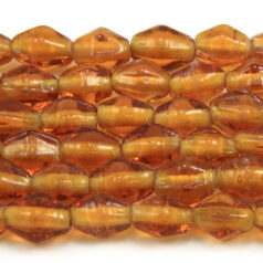 6x8mm Diamond Bicone - Light Brown