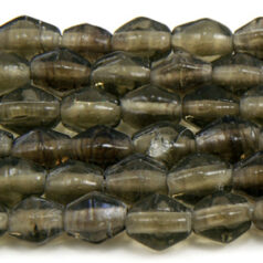 6x8mm Diamond Bicone - Grey