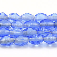 6x8mm Diamond Bicone, Sky Blue