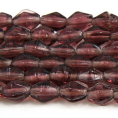 Beads, 6x8mm Diamond Bicone, AMETHYST
