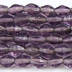 Beads, 6x8mm Diamond Bicone, VIOLET