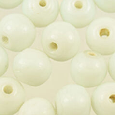 10mm Round - Opaque White
