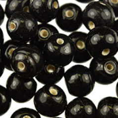 10mm Round - Opaque Black