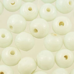 8mm Round - Opaque White