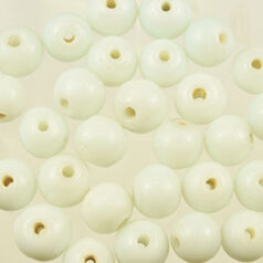 6mm Round - Opaque White