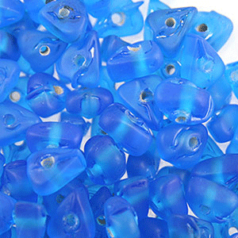 4x8mm Nuggets Trans. Matte - Blue