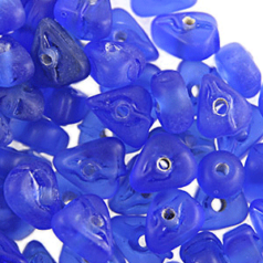 4x8mm Nuggets Trans. Matte - Royal Blue