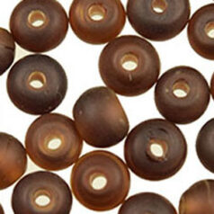 10mm Round Trans. Matte - Burgundy