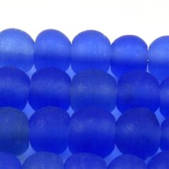 10mm Round Trans. Matte - Blue