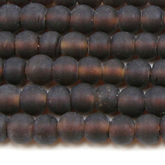 6mm Round Trans. Matte - Burgundy