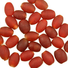 5x7mm OVAL FROST - RED