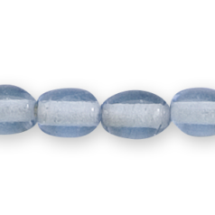 Glass Bead - 5x7mm Oval Transparent - Mauve