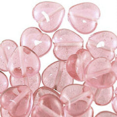 13mm Heart Transparent - Amethyst 