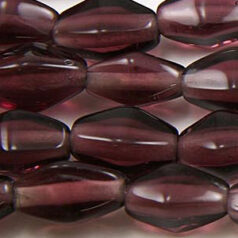Beads, 12x7mm Bicone, Transparent, Amethyst