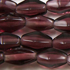 Beads, 12x7mm Bicone, Transparent, AMETHYST