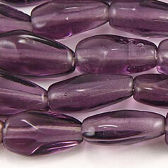 13x6mm Drop Twist Trans. - Plum