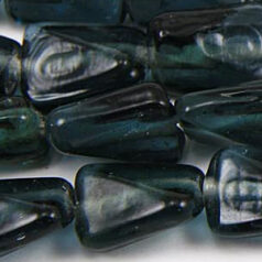 Beads, Glass Beads, 13x9x6mm Rectangle Twist Transparent, MONTANA