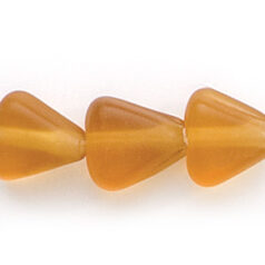 Beads, Glass Beads, 10mm Triangle Transparent Matte,  Topaz
